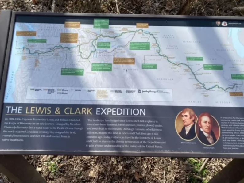Lewis and Clark map