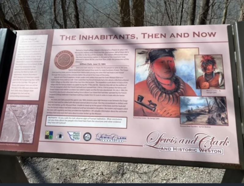 Native American history sign