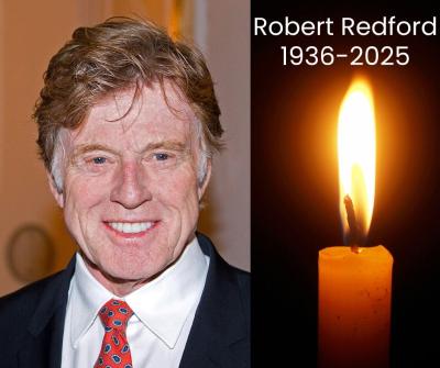 Robert Redford, birth year 1936 death year 2025, candle flame