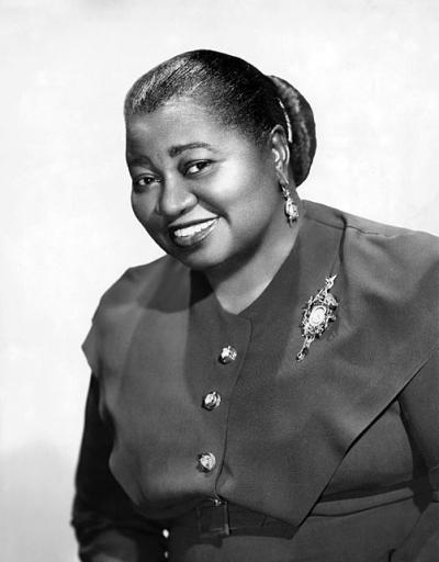 studio publicity black and white photo of actress Hattie McDaniel