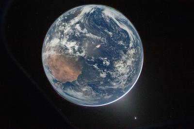 NASA image of Earth from Orion spacecraft during Artemis 2 mission April 2, 2026