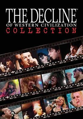The Decline of Western Civilization Collection DVD cover showing various heavy metal bands and singers