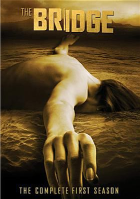 The Bridge DVD cover showing a naked dead body face down with a hand outstretched