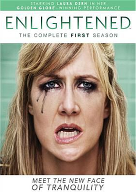 Enlightened: The Complete First Season DVD cover showing a blonde haired woman with smudged mascara and tear streaks from one eye