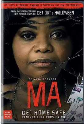 Ma dvd cover; woman's face in front of a broken mirror