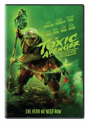 Toxic Avenger dvd cover; green monster looking creature