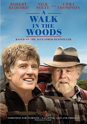 A Walk in the Woods dvd cover; two men in hiking gear