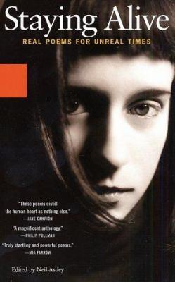 book cover for "staying alive: real poems for unreal times"