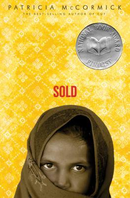 book cover for "Sold" by Patricia McCormick, the number 1 challenged book in America in 2025