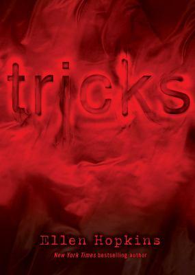book cover for "tricks" by Ellen Hopkins