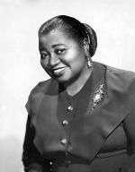 studio publicity black and white photo of actress Hattie McDaniel