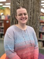 portrait of Elizabeth a staff member at KCKPL Main Library 