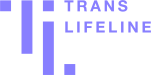 logo in purple for Trans lifeline organization