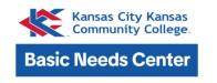 logo and graphic text for kansas city kansas community college basic needs center