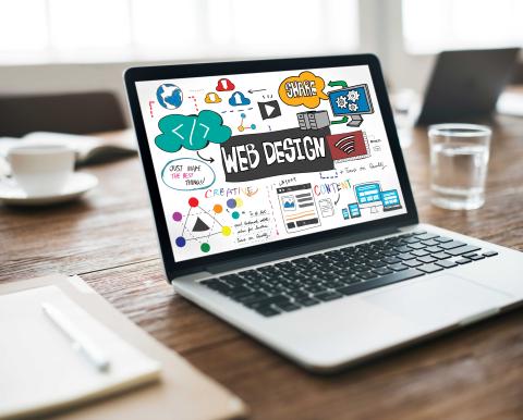 Web Design Blogging Layout Database Information Concept