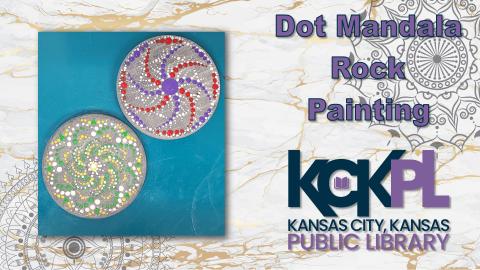 rocks painted with dot mandalas