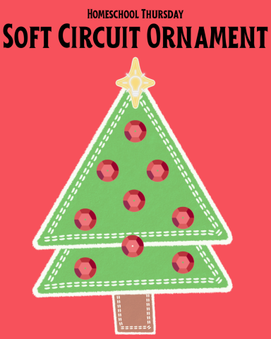 picture of a cartoon tree on a red background and the title of the program. 