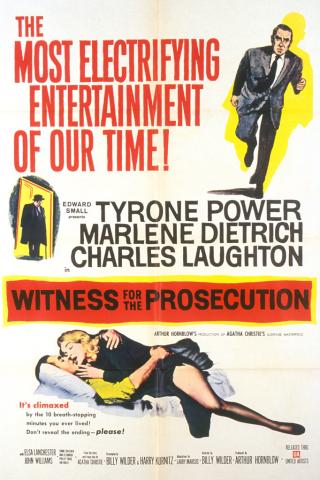 Poster for the film Witness for the Prosecution