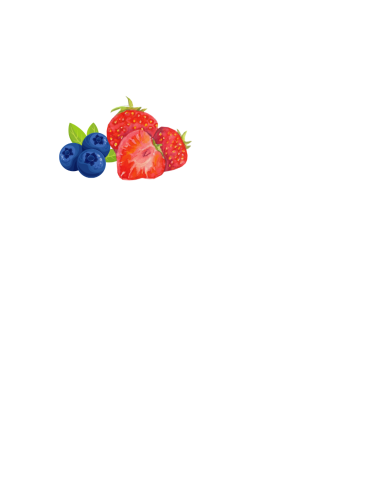 blueberries and strawberries