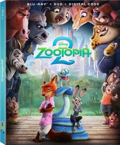 Blu-Ray cover of Zootopia 2