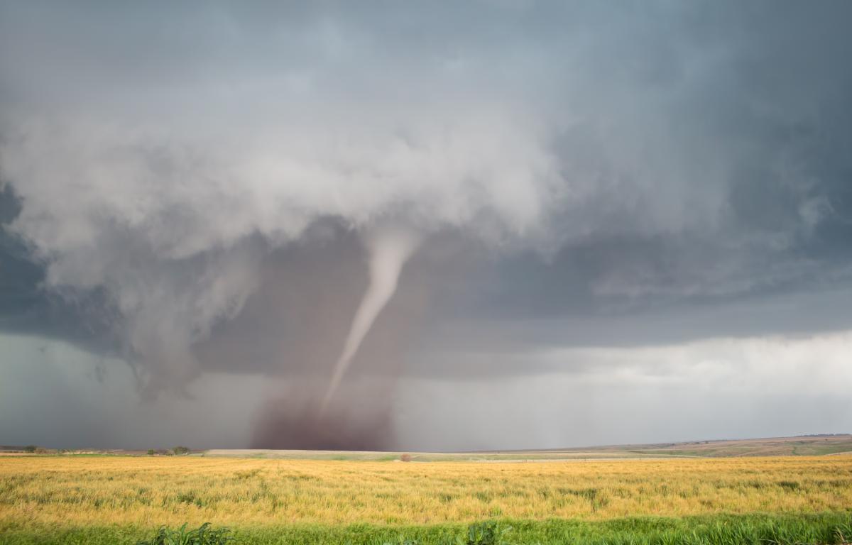 tornado over the Kansas plains