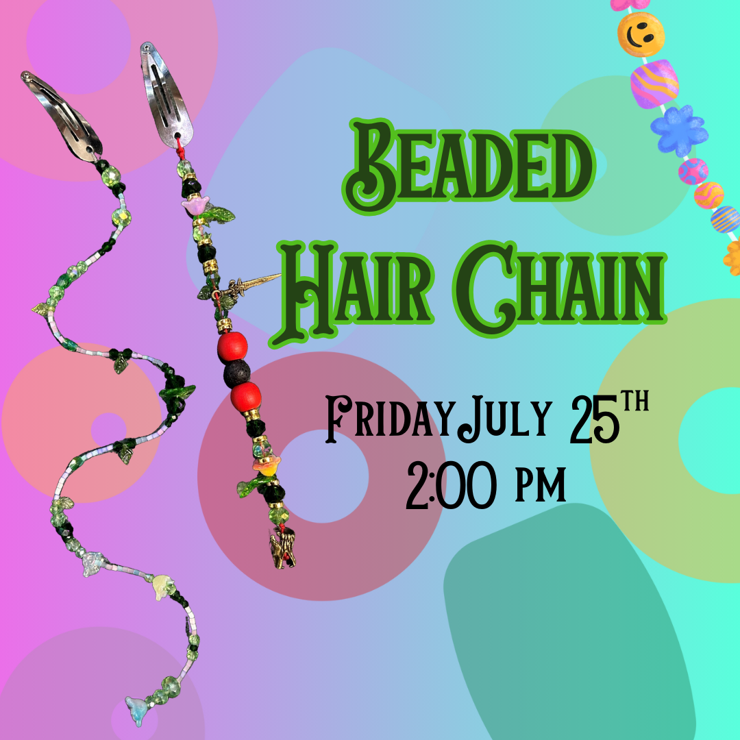 beaded hair chain