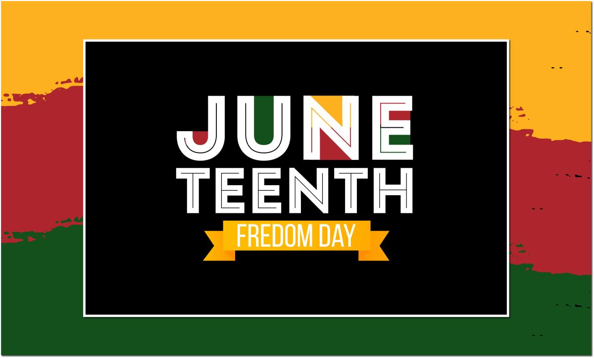 Image says: Juneteenth. Freedom day.