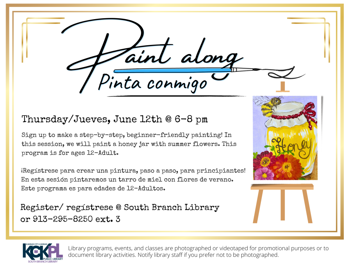 Flyer for Paint Along program