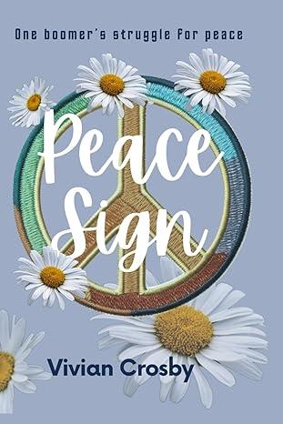 Peace sign on the daisy background