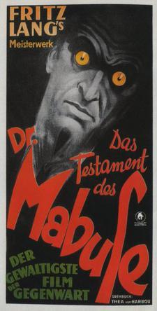 Poster for the film The Testament of Dr. Mabuse