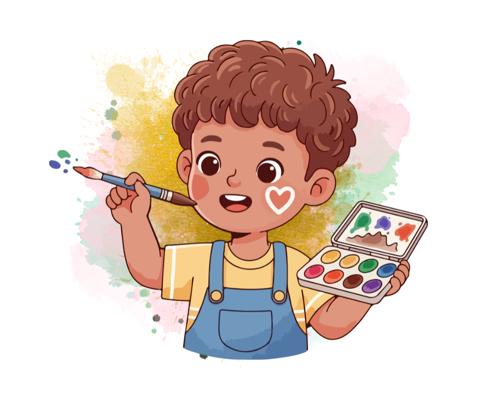 Child painting