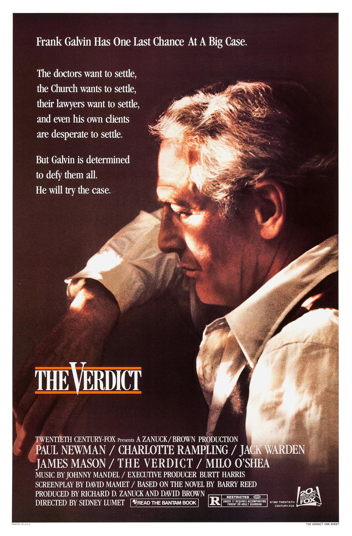 Poster for the film The Verdict